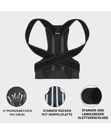 FEVAN Premium Posture Correction Brace for Men & Women - Adjustable Breathable Design to Relieve Back & Neck Pain - Buy Online on GoSupps.com