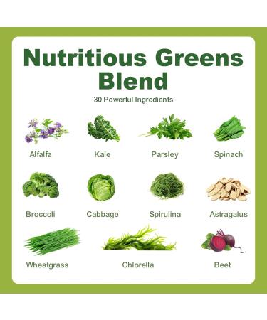 Greens Daily Gummies, Superfood Fruits and Veggies Blend with Spirulina, Chlorella, Prebiotics & Fiber, Adaptogens Multivitamin Supplement for Digestive Health, Non-GMO, 120 Count 120 Count (Pack of 1) - Buy Online on GoSupps.com