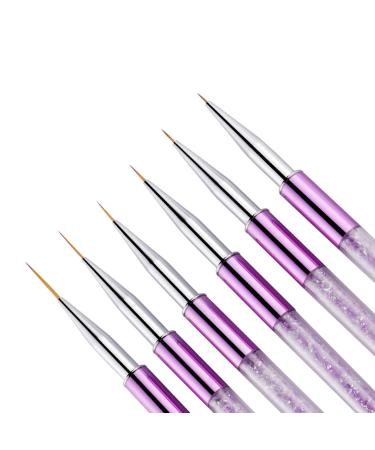 6 Pcs Nail Painting Pen Set - DIY Nail Art Brush Tools for Manicure & Salon Design - International Shipping Available - Buy Online on GoSupps.com