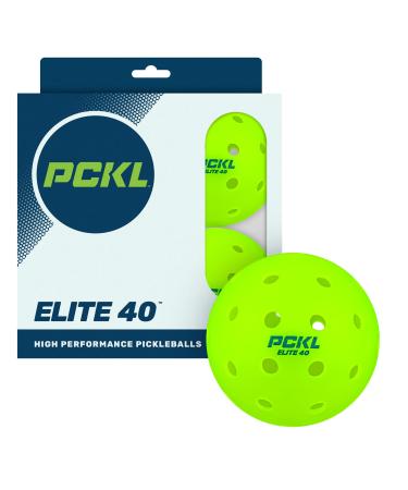 PCKL Elite 40 Pickleballs | Tournament and Competition Ball | 4 Pack | USA Pickleball Approved