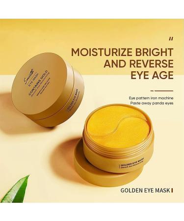 60pcs Eye Pads & Masks - Anti-Aging Collagen Treatment for Dark Circles & Wrinkles | 30 Pairs Golden Gift for Women - Buy Online on GoSupps.com
