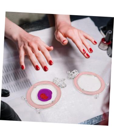  HONMEET 1Pc Palette Artist Mixing Acrylic Showing Nail Display Board Foundation Tray Display Acrylic Nail Art Flakes Reconcile Alloy - Buy Online on GoSupps.com