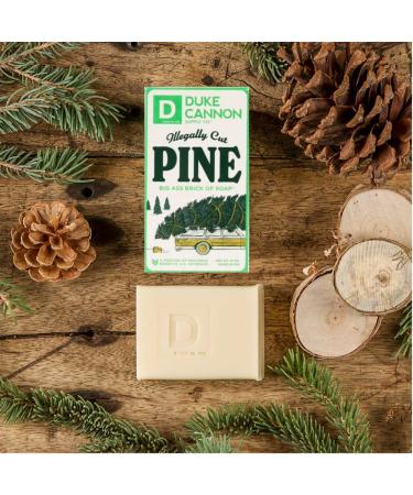 Duke Cannon Holiday Edition Big Ass Brick of Soap Bar for Men - Fresh Split Pine Scent, 10 oz (3 Pack) - Buy Online on GoSupps.com