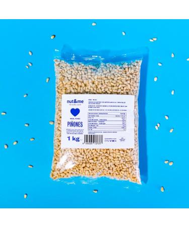 Natural pine nuts 2 kg nut&me | Shelled pine nuts | Ideal for pesto | Unroasted | Pack 2 x 1 kg - Buy Online on GoSupps.com