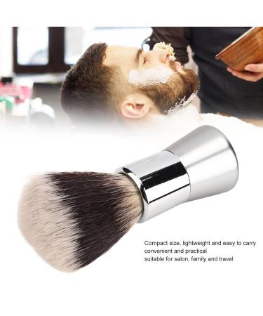 Men's Rabbit Brush - Soft Multi-Purpose Nylon Salon Foam Brush with Metal Handle | Perfect Facial Care Tool for Home & Travel - Buy Online on GoSupps.com