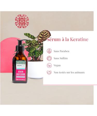ARGANICARE | Shampoo 400 ML + Conditioner 400 ML + Keratin Serum 100 ML | Intensely Regenerates Hair | Prevents & Treats Split Ends | Soft & Shiny Hair - Buy Online on GoSupps.com
