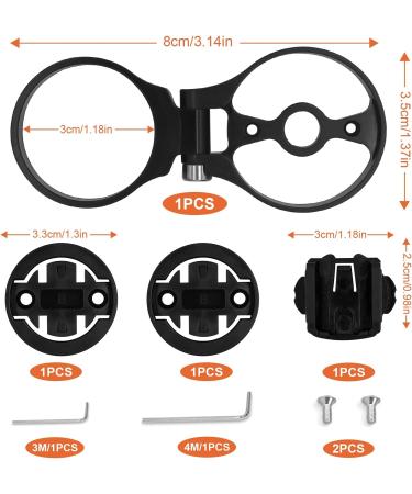 HJFH Stem Holder Bicycle Computer Bracket | Adjustable Out Front Bike Mount Extension | Black Handlebar Accessories - Buy Online on GoSupps.com