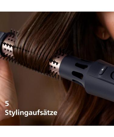 Philips AirStyler Series 5000 - Hair Styler with 5 Attachments (Model BHA530/00) - Deep Blue | International Shipping Available - Buy Online on GoSupps.com