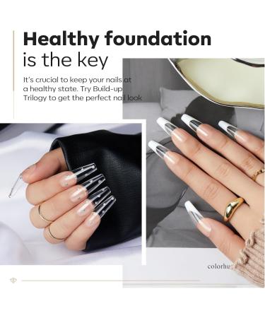 Modelones Builder Gel Set - 3Pcs No Wipe Base and Top Coat Gel Nail Polish with Gel Builder - Transparent Strengthener Hard Gel - 10ML Clear - Buy Online on GoSupps.com