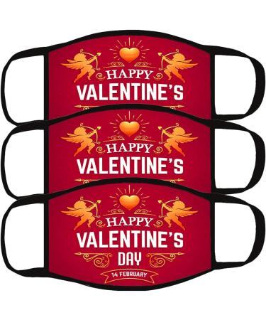3PCS Valentine's Day Face Bandanas Couple Matching Face_Masks - Beast & Beauty- Reusable Cloth Face_Mask - Buy Online on GoSupps.com