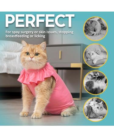 Avont Katzenbody for Cats | Recovery Suit for Spay Castration & Wound Protection - Large Rose Pink - Buy Online on GoSupps.com