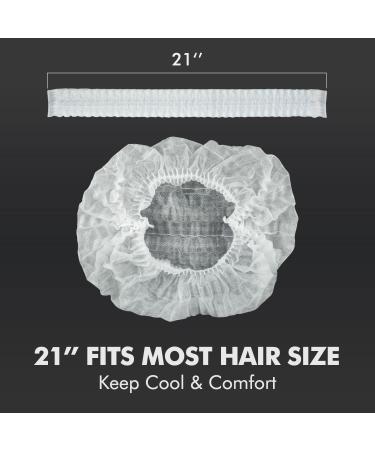 2X Heavy Duty Hair Nets - 100 Pack Disposable Bouffant Caps for Women - Ideal for Food Service & Cooking - Buy Online on GoSupps.com