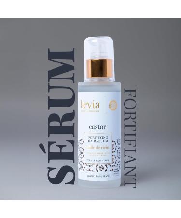 Levia | Castor Oil Fortifying Serum | Strengthens Dry Hair | Protects from Pollution and Repeated Colours | Soft and Shiny Hair | For All Hair Types | 100ml - Buy Online on GoSupps.com