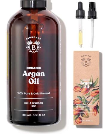 Organic Castor Oil & Argan Oil Bundle - 100% Pure Cold-Pressed - 200ml Eyelash & 100ml Face Oils - Buy Online on GoSupps.com