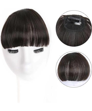 Bangs Clip in Bangs-Fake Bangs Hair Clip Dark Brown Clip on Bangs Real Human Hair Air Curtain Bangs for Women Clips Bangs Hair Extensions Fringe Curved Bangs for Women Curved Bangs for Daily Wear ( #1 - Buy Online on GoSupps.com