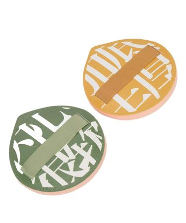 Ultra Soft Makeup Powder Puff - Green Yellow Cosmetic Sponge for Flawless Application - Buy Online on GoSupps.com