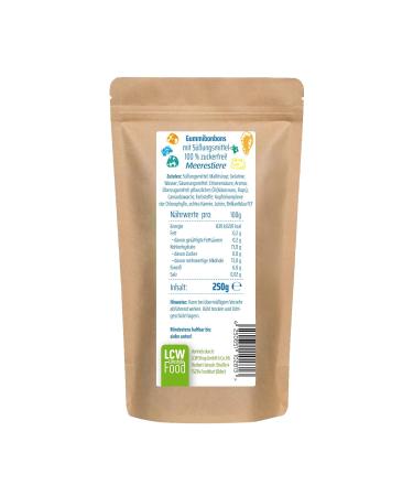 Sugar-Free Rubber Bonbons Sea Animals - LCW 250g | 0g Sugar | Fat-Free Gummy Bears with Maltitol - Buy Online on GoSupps.com