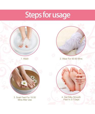 Pack Foot Peeling Mask | Lavender Exfoliating Foot Scrub for Soft Smooth Skin | Dead Skin Remover for Men & Women - Buy Online on GoSupps.com