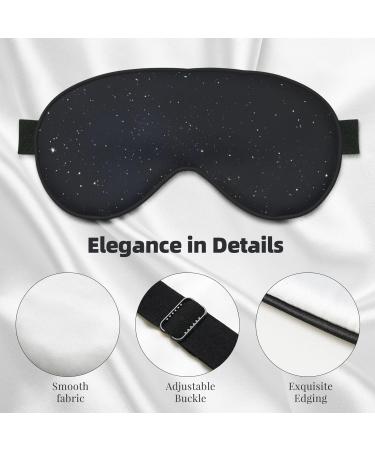 Premium Black Glitter Sleep Mask | Reusable Soft Eye Covers for Men & Women | Ideal for Travel Camping & Better Sleep - Buy Online on GoSupps.com