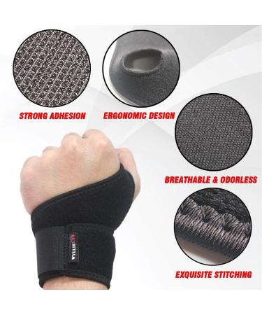 Wrist Brace for Carpal Tunnel - Adjustable Support Brace for Arthritis & Tendinitis - Pain Relief Compression Wrap - Pink (Single) - Buy Online on GoSupps.com