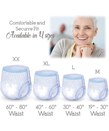 Unique Wellness Absorbent Pull-Ups XXX-Large, 8 Count - Fits 80-95 Waists - Buy Online on GoSupps.com