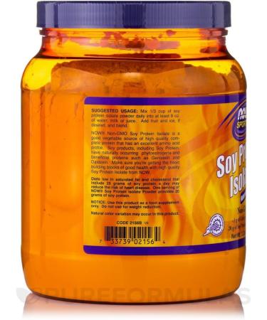 Soy Protein Isolate Powder 1.2 lbs (544g) - High-Quality Plant-Based Protein Supplement - Buy Online on GoSupps.com