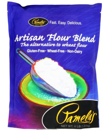 Pamela's Gluten-Free Artisan Flour Blend - 4 lbs (Pack of 3) | All Purpose Baking - Buy Online on GoSupps.com