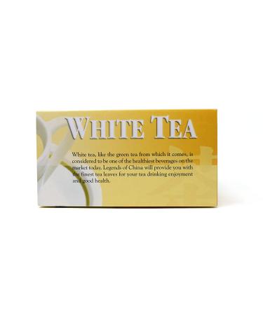 Legends of China White Tea - 200 Tea Bags (100 Bags in Each Pack) - Premium Quality Chinese White Tea - Buy Online on GoSupps.com