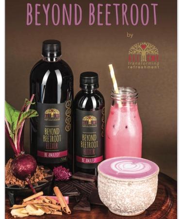 Alchemy Cordial Beyond Beetroot Elixir Syrup - Superfood Beetroot Latte Concentrate (750ml) - Buy Online on GoSupps.com