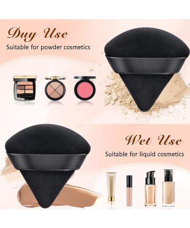2 PCS Triangle Makeup Puffs for Face & Body - Super Soft Setting Powder Velvet Puff - Buy Online on GoSupps.com