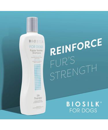 Biosilk Silk Therapy Puppy Tearless Shampoo for Dogs - 12 fl oz (355 ml) - Buy Online on GoSupps.com