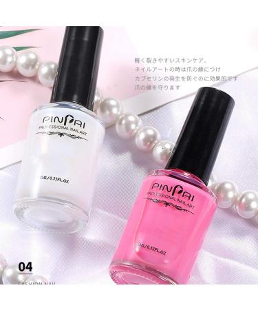 2 set of Peel Off Protective Nail Polish Manicure Liquid Tape Spill-proof Gel Tearable Nail Care Tool 15ml White 2 set of (white 15m) - Buy Online on GoSupps.com