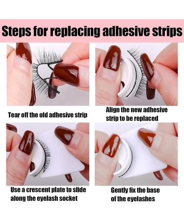 4Pairs Self Adhesive Eyelashes Reusable Adhesive Eyelashes Pre Glued Eyelashes Self Adhesive Lashes Self Adhesive Eyelashes Reusable Self Adhesive Lashes Reusable Eyelash Glue Stick on Eyelashes - Buy Online on GoSupps.com