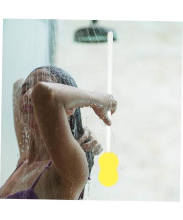 BELLIFFY Long Handle Bath Sponge Back Cleaner for Shower Loofah Exfoliating Body Scrubber Shower Brush Back Brush for Shower Sponges for Brush Handle for Shower Handled Sponge Bathing Pp - Buy Online on GoSupps.com