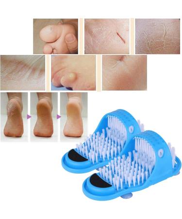 YouGe Magic Foot Scrubber - Ultimate Feet Cleaner Washer Brush & Spa Slippers for Shower Massage & Peeling Care 1 Pair - Buy Online on GoSupps.com