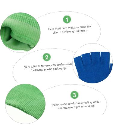 Healeved 4 Pairs Gel Gloves Lotion Gloves for Dry Hands Moisturizer Gloves Fingerless Gloves Moisturizing Gloves Half Finger Spa Gloves Hand Cracked Gloves Skin Care Cosmetic Knitting Miss - Buy Online on GoSupps.com