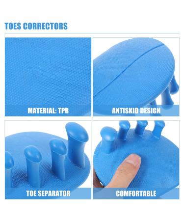 GALPADA Hammer Crooked Men Correctors | 4 Pairs TPR Foot Cushions for Bunion Care and Metatarsal Pain Relief | Blue Toe Straighteners and Spacers for Women | 11X10X6CMx4pcs - Buy Online on GoSupps.com