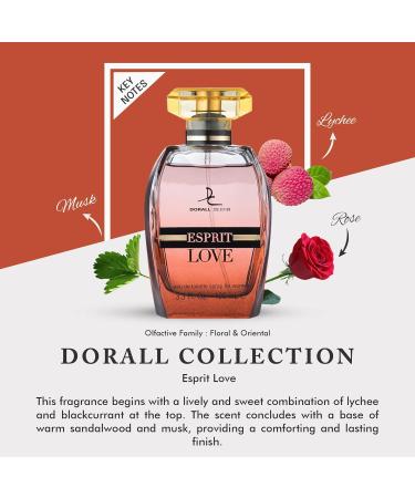 ESPRIT LOVE BY DORALL COLLECTION PERFUME FOR WOMEN 3.3 OZ / 100 ML EAU DE PARFUM SPRAY - Buy Online on GoSupps.com