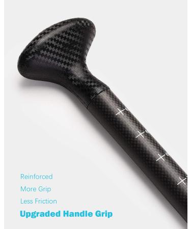OCEANBROAD SUP Paddle Board Paddle 3 Pieces Adjustable Carbon Shaft Stand up Paddle with Bag Blue - Buy Online on GoSupps.com