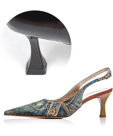 HARFINGTON 3 Pairs TPU Kitten Heel Tips - Transparent Replacement Caps for Women's High Heels - 3mm Pin 16mm Square Heel Repair - Buy Online on GoSupps.com
