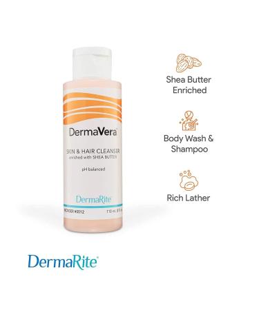 Buy DermaVera Shampoo & Body Wash - Scented 7.5 oz Flip Top Bottle - 6 Ct | International Shipping Available - Buy Online on GoSupps.com