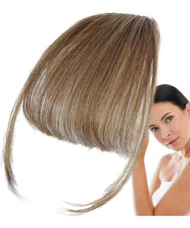 Clip in Bangs Real Hair Human Hair Bangs Extensions Clip on Air Bangs Neat Bangs Hair Extension Natural Color Fringe Hairpieces Hair Bangs for Daily Wear Light Brown - Buy Online on GoSupps.com
