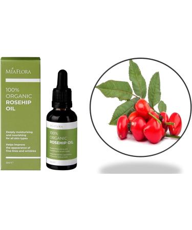 Miaflora Organic Rosehip Oil 30ml - Buy Online on GoSupps.com