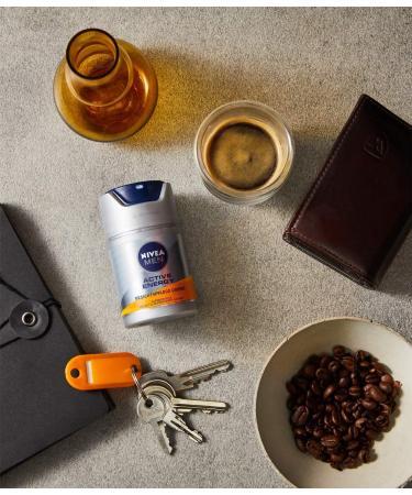 NIVEA MEN Active Energy Face Care Cream (50 ml) Revitalising Face Cream for Men Fast Absorbing Moisturiser Against Signs of Fatigue - Buy Online on GoSupps.com