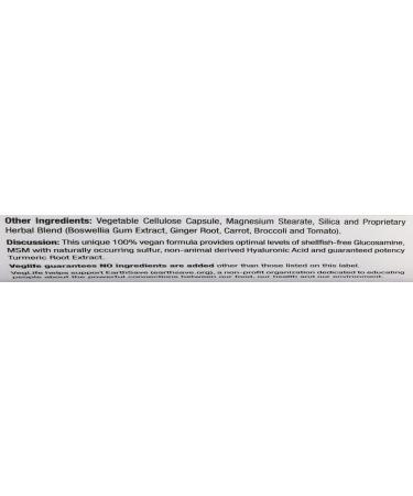 VegLife Glucosamine Supreme Vegan Veg Capsules - 120ct Plastic Bottle - Buy Online on GoSupps.com