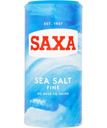 Saxa Sea Salt Fine 350g Drum (Pack of 1) | Ready to Use | Premium Quality - Buy Online on GoSupps.com