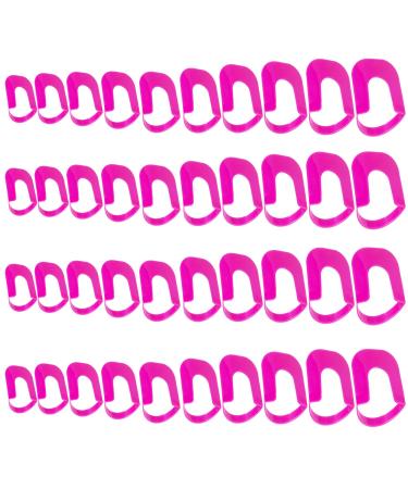 ONNPNN 52 Pieces U-Shape Nail Polish Protectors, Nail Polish Protector Clip, Curve Shape Finger Cover Manicure Tool, Professional Template Clips Guide Nail Art Painting Stamping Nail Polish Stencil