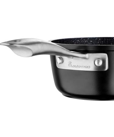 MasterPRO - Vital Forged Aluminum 1.2 Quart Saucepan - Durable Quick Heating Pan with Stainless Steel Handle - Durable Cookware for All Stove Types - Dishwasher Safe - Buy Online on GoSupps.com