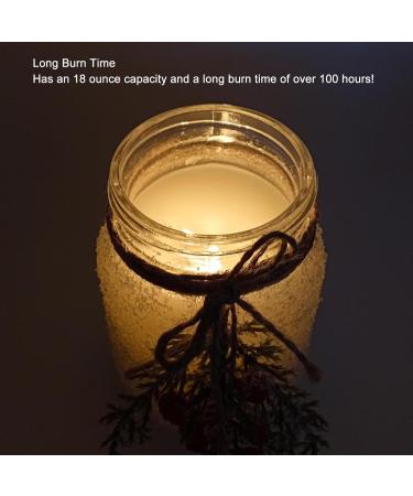 Handmade Frosting Covered Jar Candle - 18oz Soy Wax | Warm Ambiance & 10 Hours Burn Time | Perfect for Xmas Decoration - Buy Online on GoSupps.com