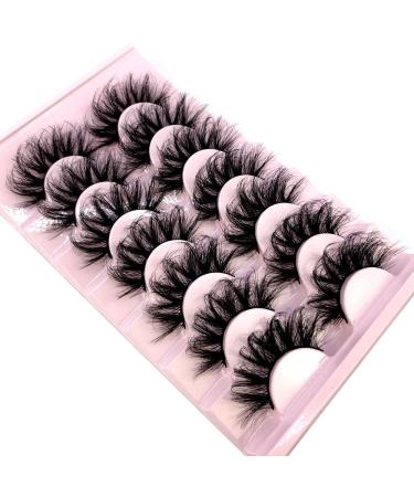 AMSDCN 6D Fluffy Faux Mink Cat Eye Eyelashes - 7 Pairs Pack (FC-2) - Buy Online on GoSupps.com